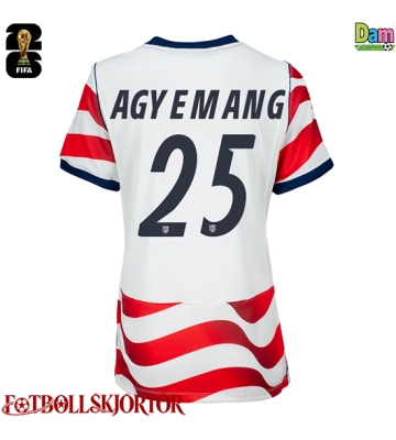 Förenta stater Patrick Agyemang #25 Hemmatröja Dam VM 2026 Kortärmad
